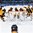 GANGNEUNG, SOUTH KOREA - FEBRUARY 23: Team Germany huddles before taking on Team Canada during semifinal round action at the PyeongChang 2018 Olympic Winter Games. (Photo by Matt Zambonin/HHOF-IIHF Images)

